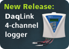New Release: DaqLink 4-channel data logger